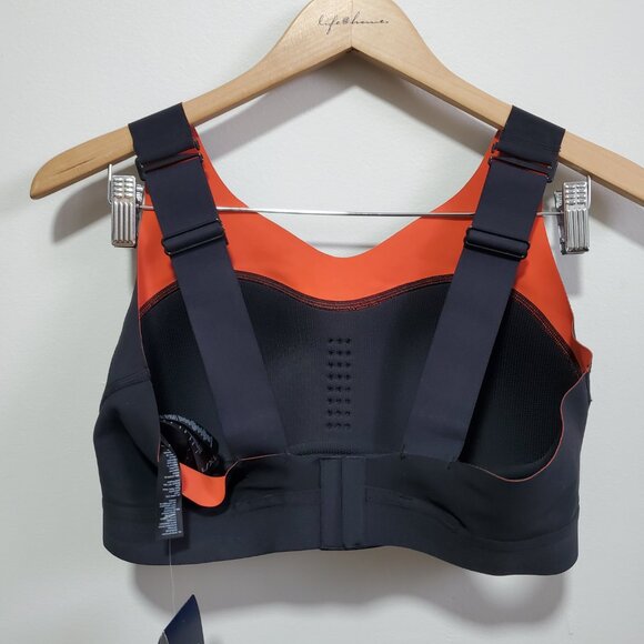 REEBOK NWT PureMove+ Bra MotionSense Adjustable Stretch Blk Womens L/XL A-C Cup - Picture 5 of 13